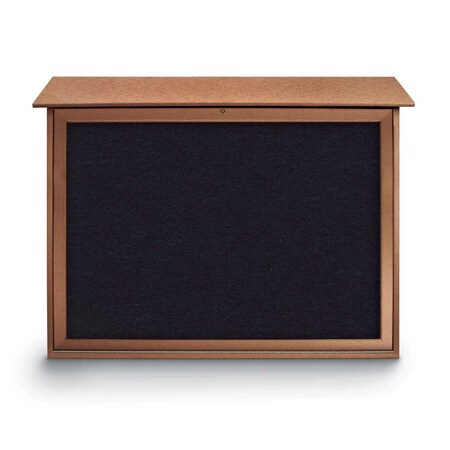United Visual Products Indoor Enclosed Combo Board, 42"x32", Bronze Frame/Green & Rubber UVCB4232BZ-GREEN-RUBBER